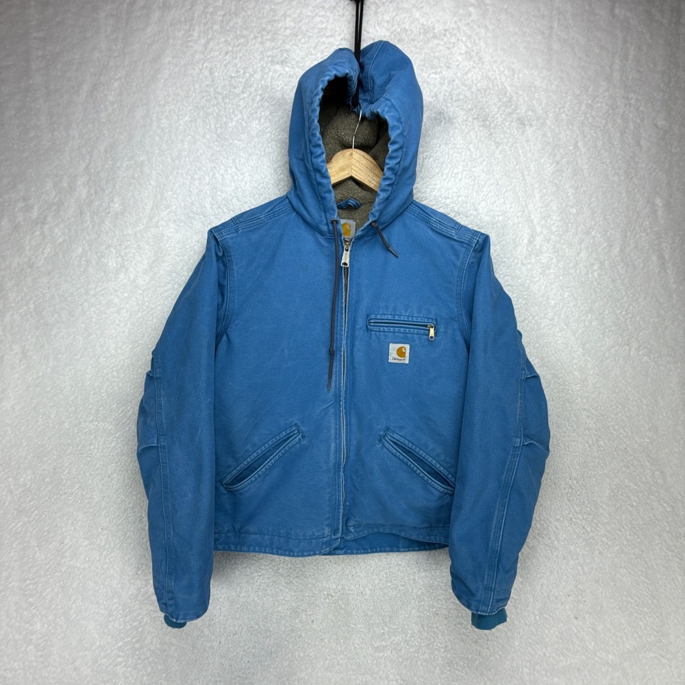 Carhartt Sierra Jacket Sherpa Lined‎ Womens Small WJ141 431 Blue Topaz